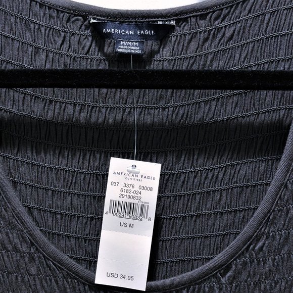 "SOLD" - AEO Grey Long Sleeved Top - Picture 4 of 5